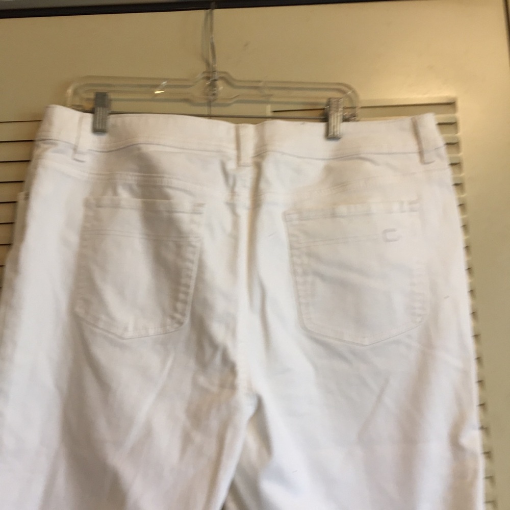 Chico’s 3 White Denim Jean Capri - Picture 9 of 10
